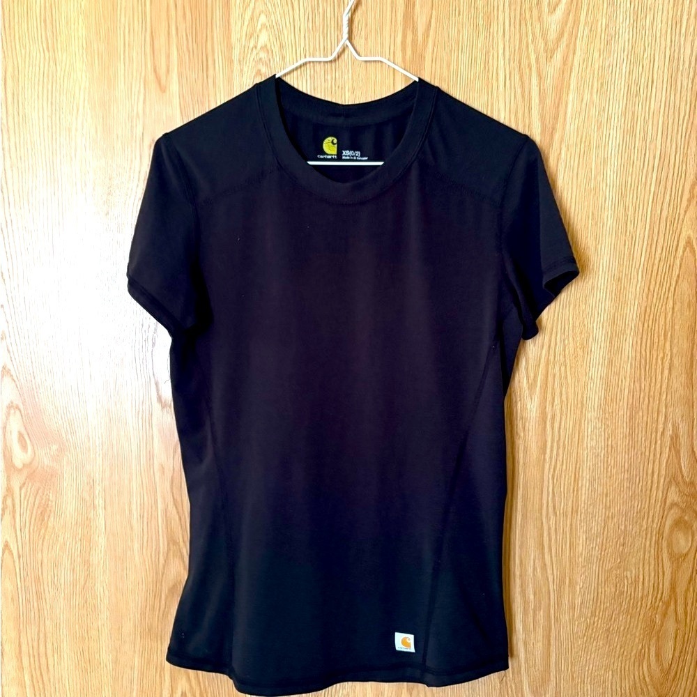 Carhartt Force Black Activewear Crew Tee Top